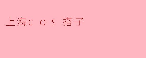 上海cos搭子