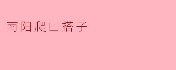 南阳爬山搭子