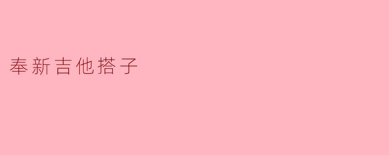 奉新吉他搭子是一个什么样的团体？