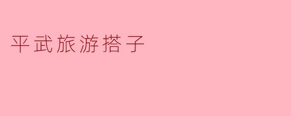 平武旅游搭子是什么意思？  