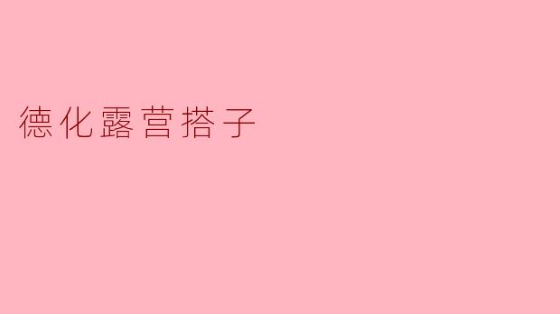 德化露营搭子是什么?****