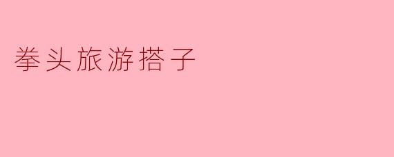拳头旅游搭子