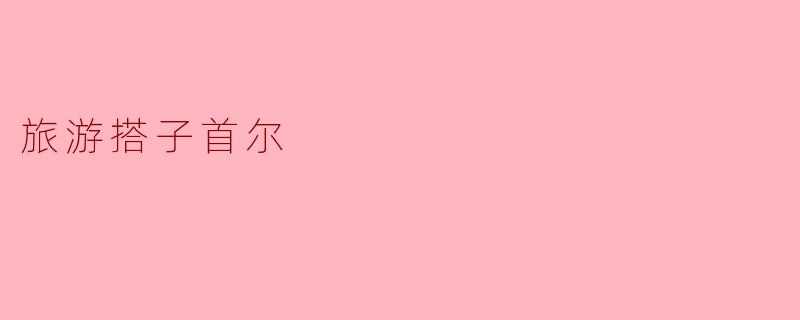 畅游首尔:寻找旅游搭子的完美之旅