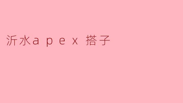 沂水apex搭子