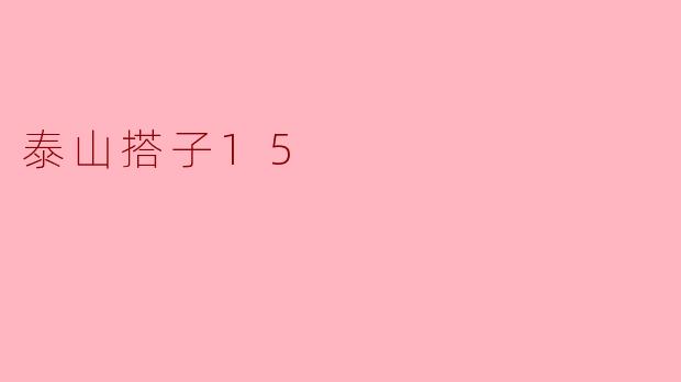 泰山搭子15