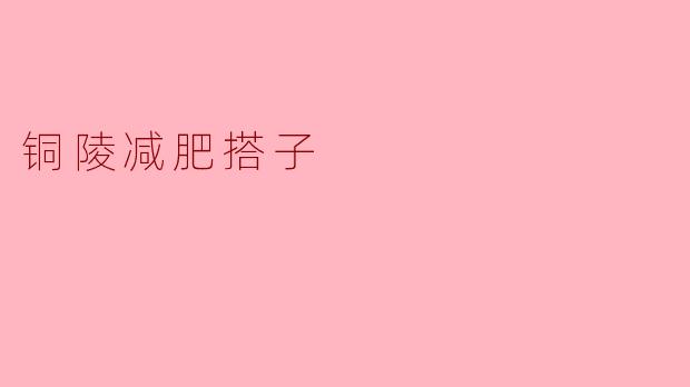 铜陵减肥搭子:一场健康之旅的开启