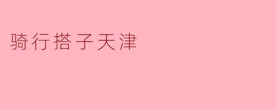 ### 骑行搭子天津:畅游城市的最佳伴侣