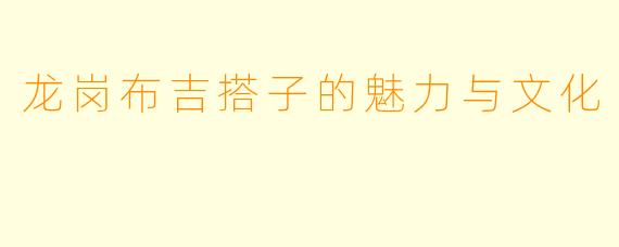 龙岗布吉搭子的魅力与文化