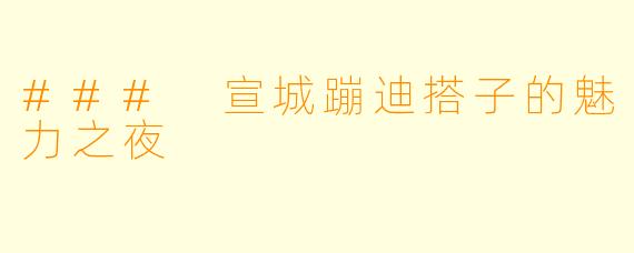 ### 宣城蹦迪搭子的魅力之夜