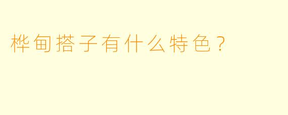 桦甸搭子有什么特色？