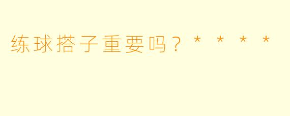 练球搭子重要吗？****