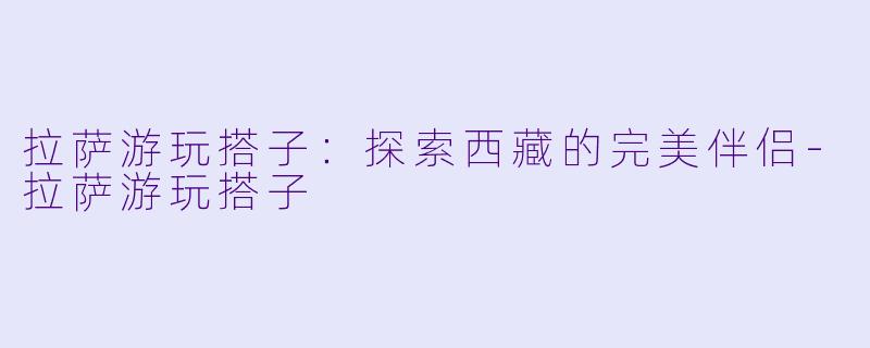 拉萨游玩搭子：探索西藏的完美伴侣-拉萨游玩搭子