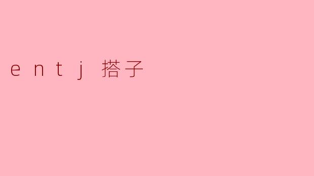entj搭子