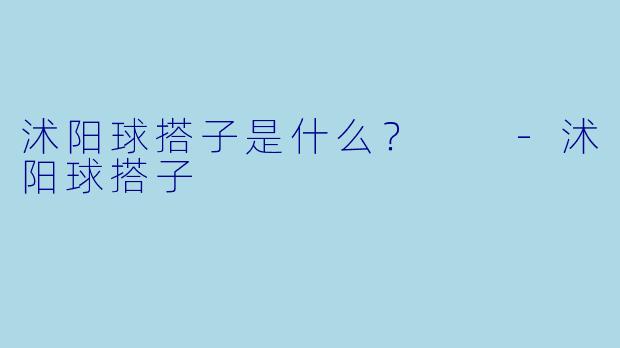 沭阳球搭子是什么？  -沭阳球搭子