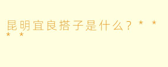 昆明宜良搭子是什么？****