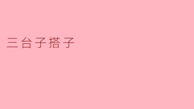 三台子搭子