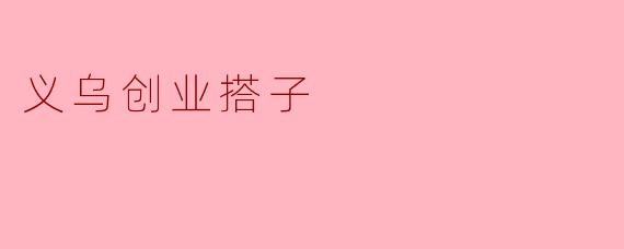 义乌创业搭子的崛起:商海中最可靠的伙伴