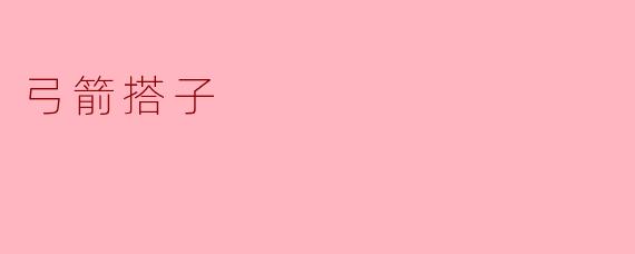 弓箭搭子
