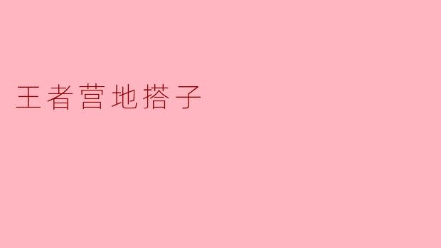 王者营地搭子