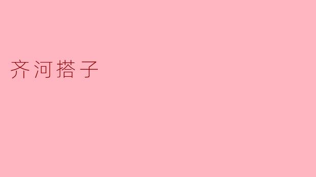 齐河搭子