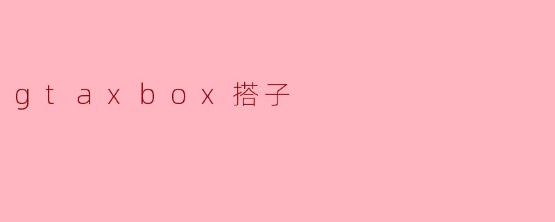 gtaxbox搭子