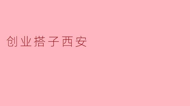 创业搭子西安