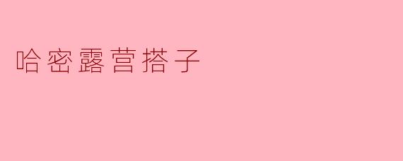 ### 探寻哈密的星空：与“哈密露营搭子”的美好时光