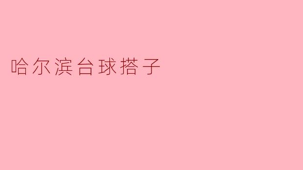 哈尔滨台球搭子有哪些特点,在哪里可以找到合适的搭子一起打台球?
