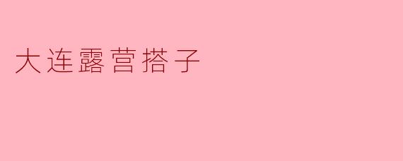 ### 大连露营搭子的夏日冒险