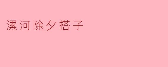 漯河除夕搭子