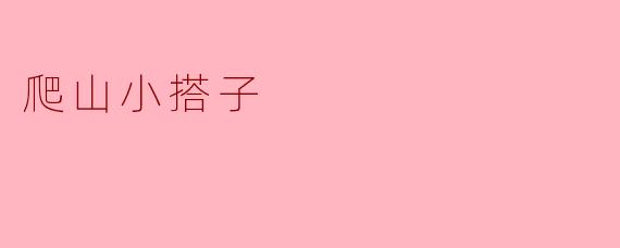 爬山小搭子