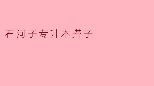 石河子专升本搭子的意义与价值