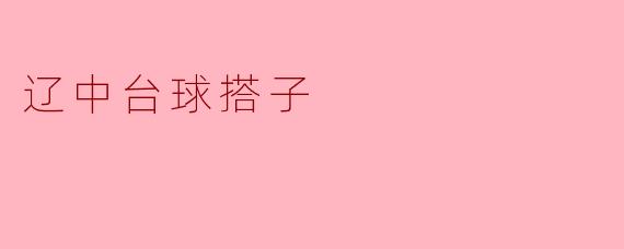 ### 辽中台球搭子:热爱与激情的结合