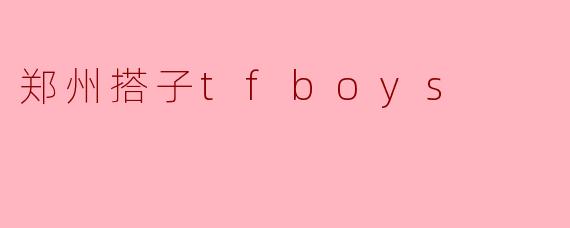 郑州搭子tfboys
