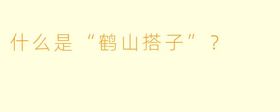 什么是“鹤山搭子”？