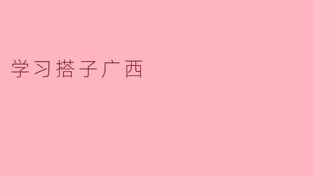 学习搭子广西