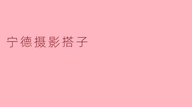 宁德摄影搭子