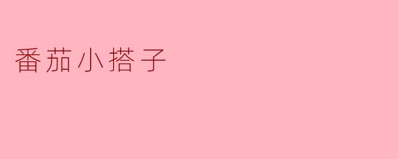 番茄小搭子
