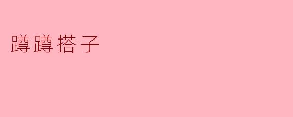 蹲蹲搭子