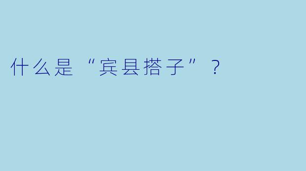 什么是“宾县搭子”?