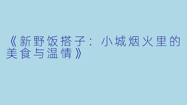《新野饭搭子:小城烟火里的美食与温情》