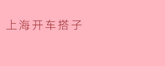 上海开车搭子