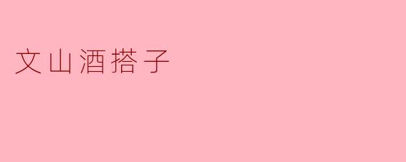 什么是“文山酒搭子”?