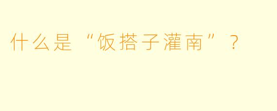 什么是“饭搭子灌南”?
