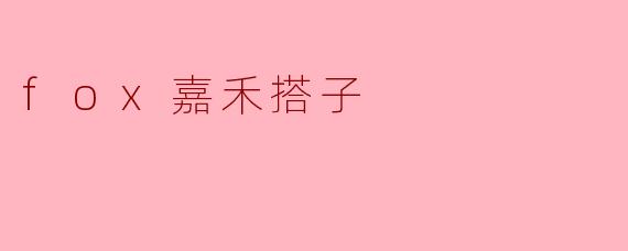 fox嘉禾搭子
