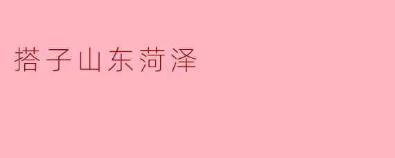 搭子山东菏泽
