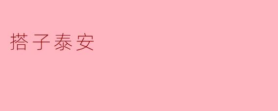 什么是“搭子泰安”？