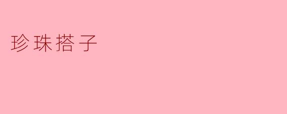 珍珠搭子