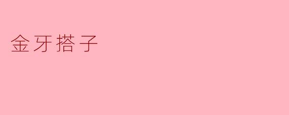 金牙搭子