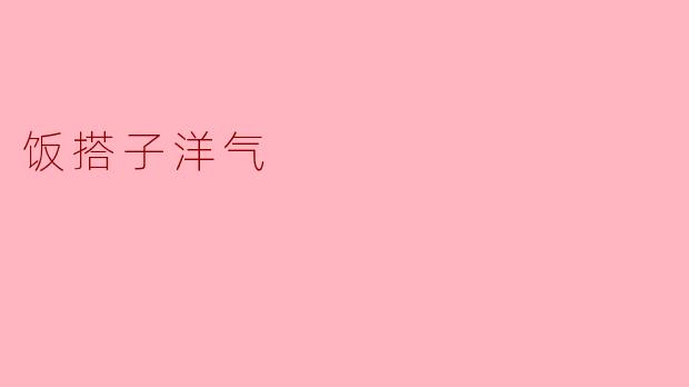 饭搭子洋气